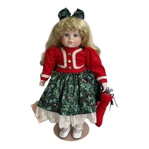 Vintage Goebel Doll "Merry" Plays Christmas Music Carol Anne By Bette Ball 17"